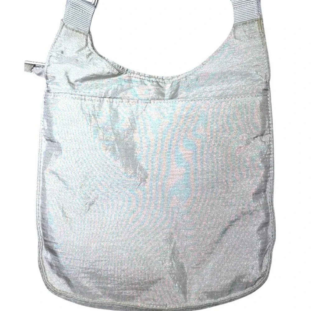 Baggallini Out and About Crossbody Bag‎ Purse Grey 10x11 Organizer Travel Pocket